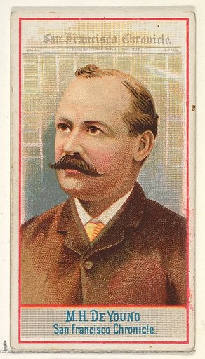M.H. de Young, San Francisco Chronicle, from the American Editors series (N1) for Allen & Ginter Cigarettes Brands