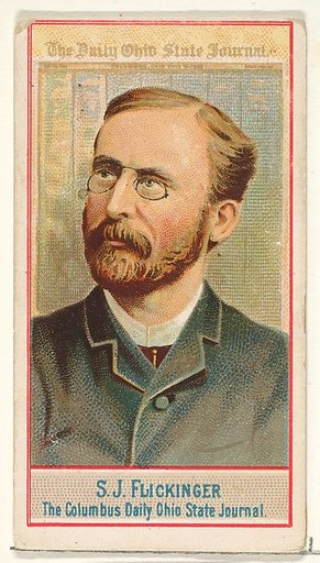 S.J. Flickinger, The Columbus Daily Ohio State Journal, from the American Editors series (N1) for Allen & Ginter Cigarettes Brands