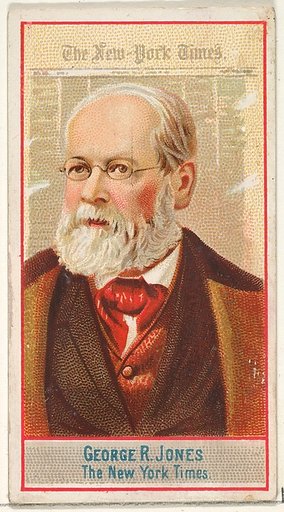 George R. Jones, The New York Times, from the American Editors series (N1) for Allen & Ginter Cigarettes Brands