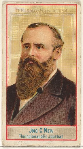 John C. New, The Indianapolis Journal, from the American Editors series (N1) for Allen & Ginter Cigarettes Brands