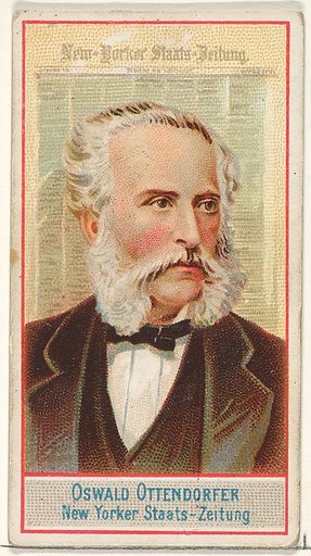 Oswald Ottendorfer, New Yorker Staats-Zeitung, from the American Editors series (N1) for Allen & Ginter Cigarettes Brands