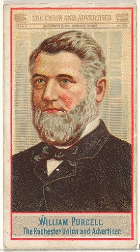 William Purcell, The Rochester Union and Advertiser, from the American Editors series (N1) for Allen & Ginter Cigarettes Brands