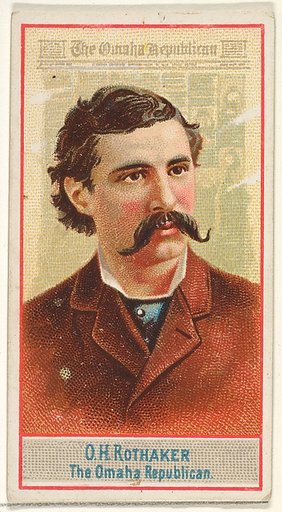 O.H. Rothaker, The Omaha Republican, from the American Editors series (N1) for Allen & Ginter Cigarettes Brands