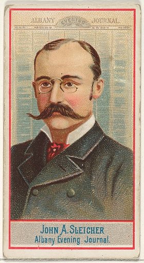 John A. Sleicher, Albany Evening Journal, from the American Editors series (N1) for Allen & Ginter Cigarettes Brands