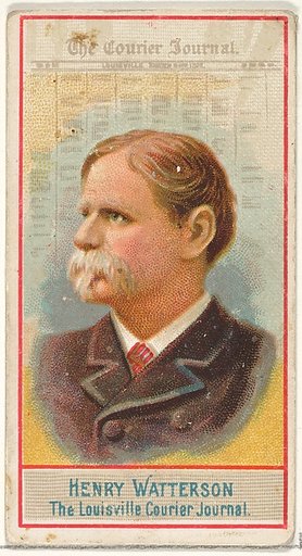 Henry Watterson, The Louisville Courier Journal, from the American Editors series (N1) for Allen & Ginter Cigarettes Brands