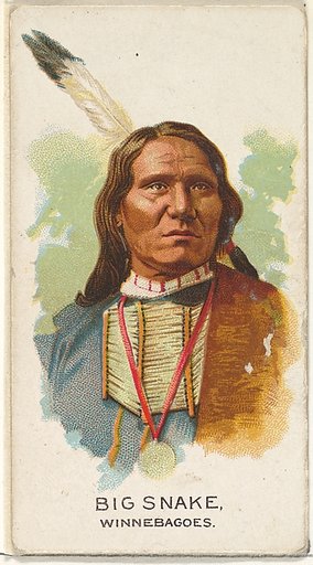 Big Snake, Winnebagoes, from the American Indian Chiefs series (N2) for Allen & Ginter Cigarettes Brands