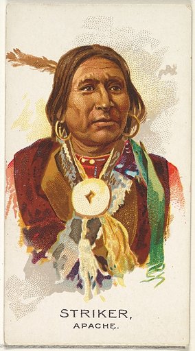 Striker, Apache, from the American Indian Chiefs series (N2) for Allen & Ginter Cigarettes Brands