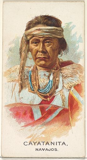 Cayatanita, Navajos, from the American Indian Chiefs series (N2) for Allen & Ginter Cigarettes Brands