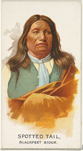Spotted Tail, Blackfeet Sioux, from the American Indian Chiefs series (N2) for Allen & Ginter Cigarettes Brands