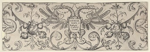 Plate 1, from "Friezes with Birds, Flowers and Meandering Wreaths and Scrolls"