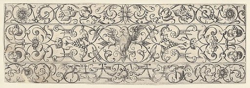 Plate 8, from "Friezes with Birds, Flowers and Meandering Wreaths and Scrolls"