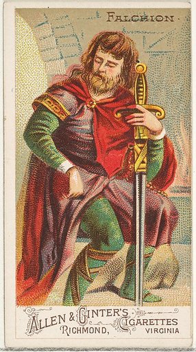 Falchion, from the Arms of All Nations series (N3) for Allen & Ginter Cigarettes Brands