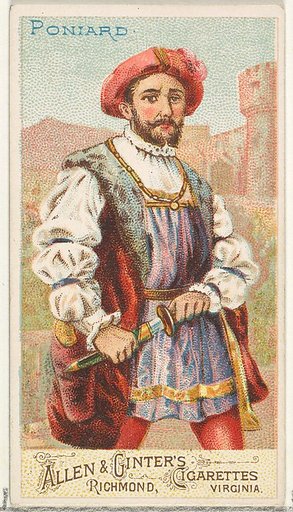 Poniard, from the Arms of All Nations series (N3) for Allen & Ginter Cigarettes Brands