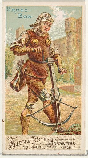 Crossbow, from the Arms of All Nations series (N3) for Allen & Ginter Cigarettes Brands