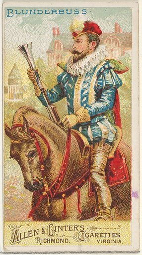 Blunderbuss, from the Arms of All Nations series (N3) for Allen & Ginter Cigarettes Brands