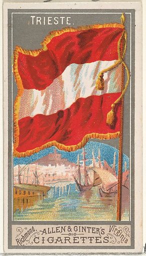 Trieste, from the City Flags series (N6) for Allen & Ginter Cigarettes Brands