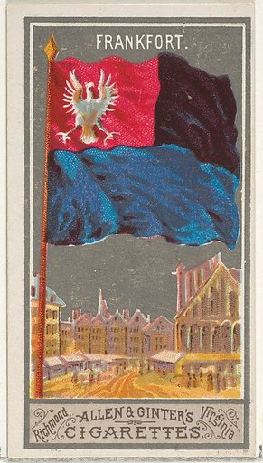 Frankfurt, from the City Flags series (N6) for Allen & Ginter Cigarettes Brands