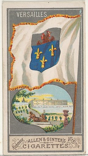 Versailles, from the City Flags series (N6) for Allen & Ginter Cigarettes Brands