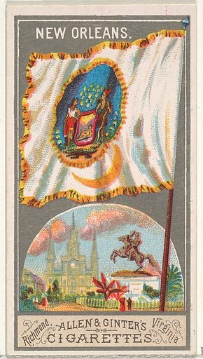 New Orleans, from the City Flags series (N6) for Allen & Ginter Cigarettes Brands