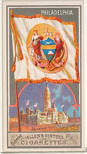 Philadelphia, from the City Flags series (N6) for Allen & Ginter Cigarettes Brands