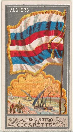 Algiers, from the City Flags series (N6) for Allen & Ginter Cigarettes Brands