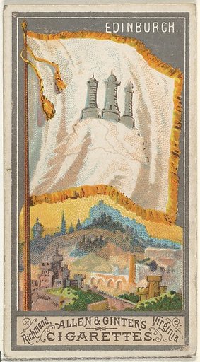 Edinburgh, from the City Flags series (N6) for Allen & Ginter Cigarettes Brands