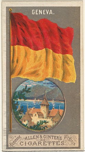 Geneva, from the City Flags series (N6) for Allen & Ginter Cigarettes Brands