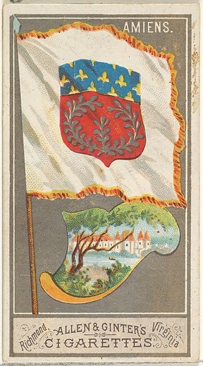 Amiens, from the City Flags series (N6) for Allen & Ginter Cigarettes Brands