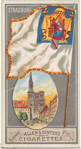 Strasburg, from the City Flags series (N6) for Allen & Ginter Cigarettes Brands