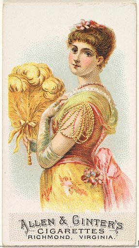 Plate 8, from the Fans of the Period series (N7) for Allen & Ginter Cigarettes Brands