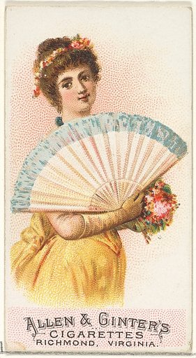 Plate 10, from the Fans of the Period series (N7) for Allen & Ginter Cigarettes Brands