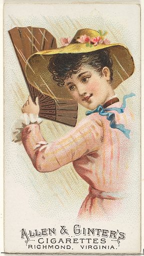 Plate 13, from the Fans of the Period series (N7) for Allen & Ginter Cigarettes Brands