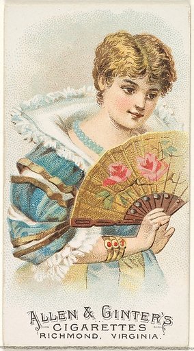 Plate 14, from the Fans of the Period series (N7) for Allen & Ginter Cigarettes Brands