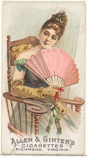 Plate 17, from the Fans of the Period series (N7) for Allen & Ginter Cigarettes Brands