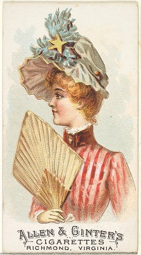Plate 18, from the Fans of the Period series (N7) for Allen & Ginter Cigarettes Brands