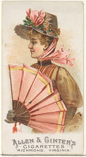 Plate 19, from the Fans of the Period series (N7) for Allen & Ginter Cigarettes Brands