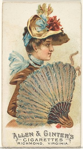Plate 21, from the Fans of the Period series (N7) for Allen & Ginter Cigarettes Brands