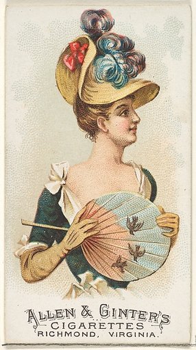Plate 25, from the Fans of the Period series (N7) for Allen & Ginter Cigarettes Brands