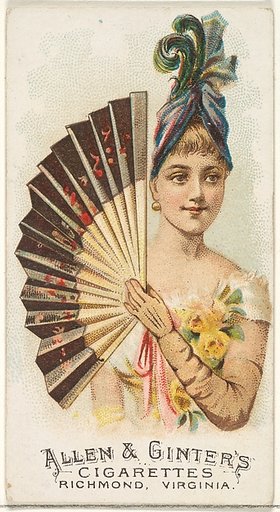 Plate 28, from the Fans of the Period series (N7) for Allen & Ginter Cigarettes Brands