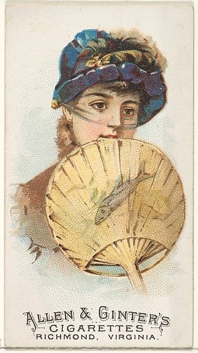 Plate 29, from the Fans of the Period series (N7) for Allen & Ginter Cigarettes Brands