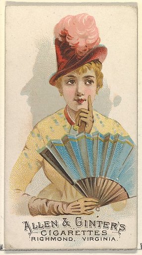 Plate 32, from the Fans of the Period series (N7) for Allen & Ginter Cigarettes Brands