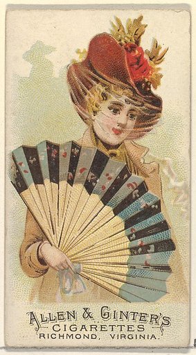 Plate 33, from the Fans of the Period series (N7) for Allen & Ginter Cigarettes Brands