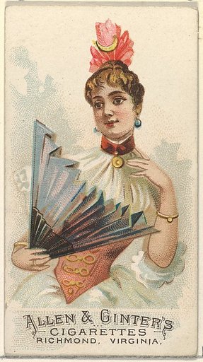 Plate 35, from the Fans of the Period series (N7) for Allen & Ginter Cigarettes Brands