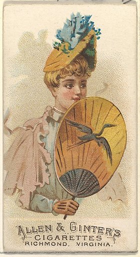 Plate 36, from the Fans of the Period series (N7) for Allen & Ginter Cigarettes Brands