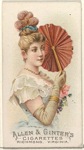 Plate 37, from the Fans of the Period series (N7) for Allen & Ginter Cigarettes Brands