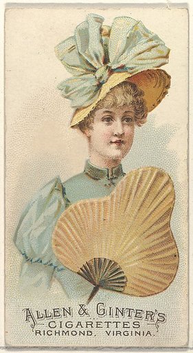 Plate 39, from the Fans of the Period series (N7) for Allen & Ginter Cigarettes Brands