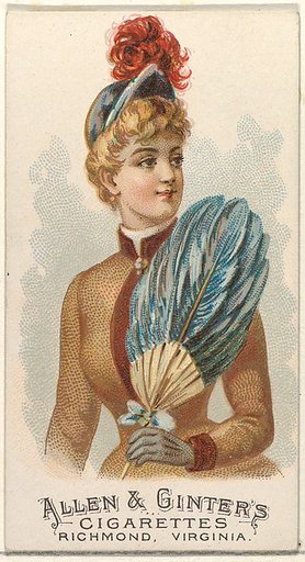 Plate 47, from the Fans of the Period series (N7) for Allen & Ginter Cigarettes Brands