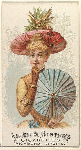 Plate 48, from the Fans of the Period series (N7) for Allen & Ginter Cigarettes Brands