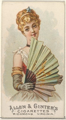 Plate 49, from the Fans of the Period series (N7) for Allen & Ginter Cigarettes Brands