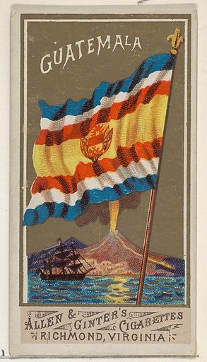 Guatemala, from Flags of All Nations, Series 1 (N9) for Allen & Ginter Cigarettes Brands